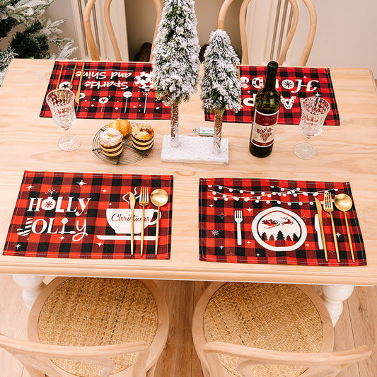 Assorted 2-Piece Plaid Placemats